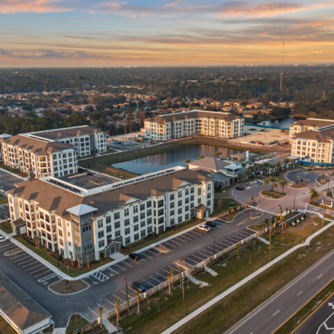 aerial of Sanctuary at Daytona apartments